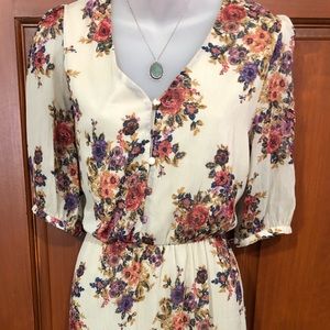 Boho-inspired, gorgeous , floral, spring dress